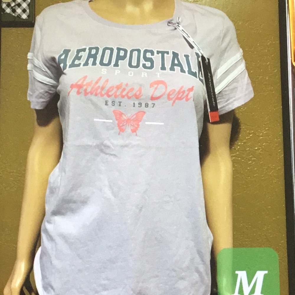 Aeropostale Women's Gray T-Shirt